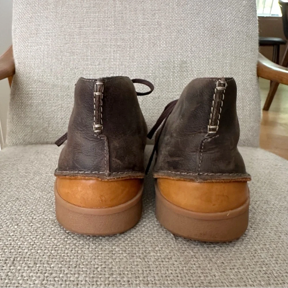 Clark’s Oakland Rise Men’s Leather Chukka Shoes Sz 12